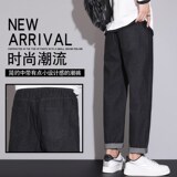 1404-1-968-P35批男夏港风新款男潮流短裤啊休闲裤七分裤，男装休闲裤，星座1404-3
