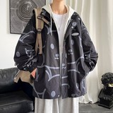 1404-2-k2228-P70男女百搭新款港风夹克中性款外套休闲大码，男装夹克，星座1404-1