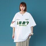 1404-2-2167-P48新款时尚精致潮流宽松短袖情侣款T恤L，男装T恤，星座1404-3