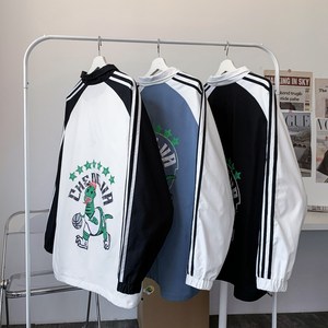 714-2-S611男生2021款日系精品男时尚休闲情侣夹克上衣f的图片