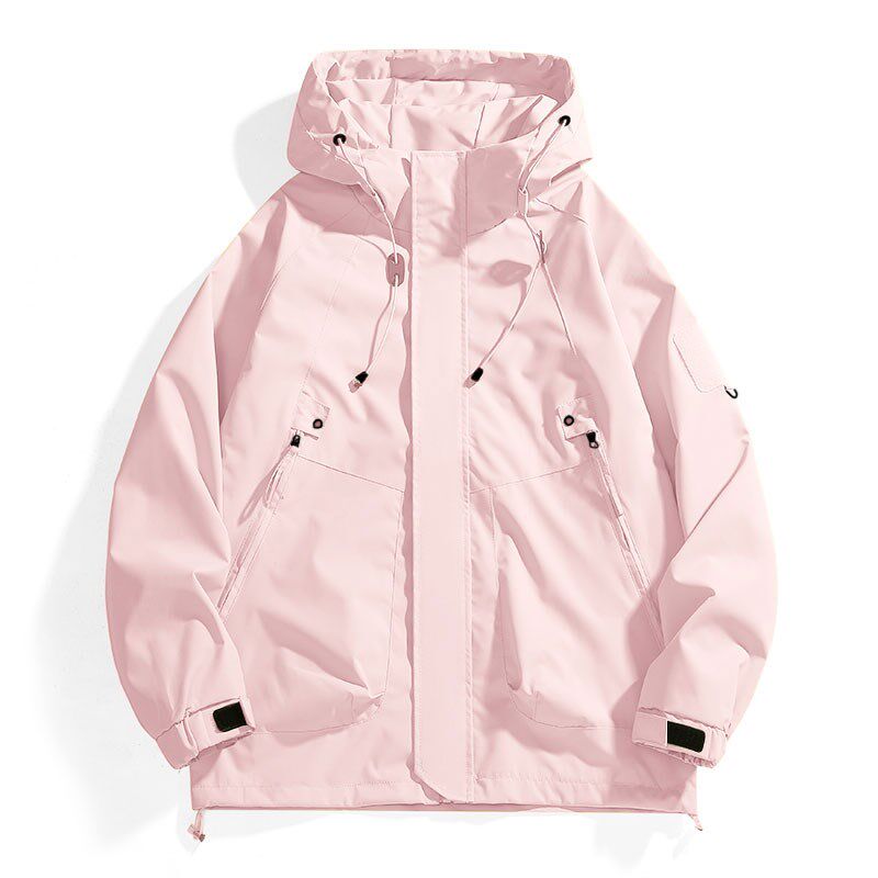 休闲男女新品 港风 冲锋衣 多巴胺穿1404-2-9295-33 加厚P63图片