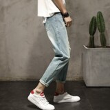 22男春新款日系男日装潮流精品牛仔裤1404-1-x905-p50潮，男装牛仔裤，星座1404-3