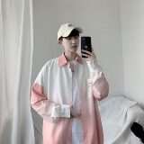 1404-1-c26-P55-1021短袖50男女生衬衫新款休闲情侣潮衬衣D，男装夹克，星座1404-3