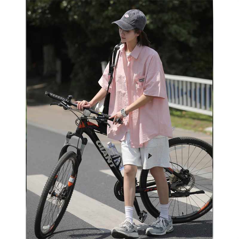 夏季新款潮流港风-男女短袖舒适宽大运动风1404-1-9139-P55,男装衬衫,星座1404-3