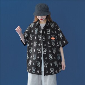 休闲男女 装新品精品港风衬中性风衬衫1404-2-C28-p53图片