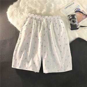 男女印花青少年腿裤子薄款短裤中裤运动1404-1-dk06-p25图片