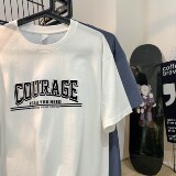 1404-3-943-P38新款时尚青少年--潮流宽松短袖情侣款T恤K，男装T恤，星座1404-3