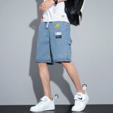 1404-1-2488-P38批男夏港风新款男潮流短裤啊休闲裤七分裤，男装休闲裤，星座1404-3