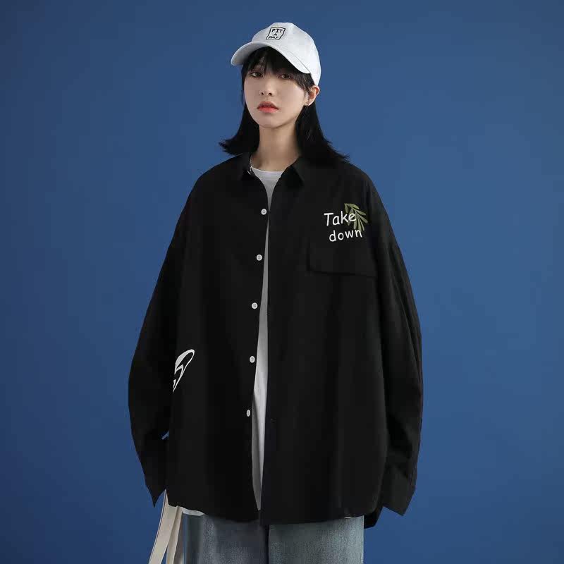 男女新品精品港风火影长袖陆飞衬衫714-1-C17短袖45港图片