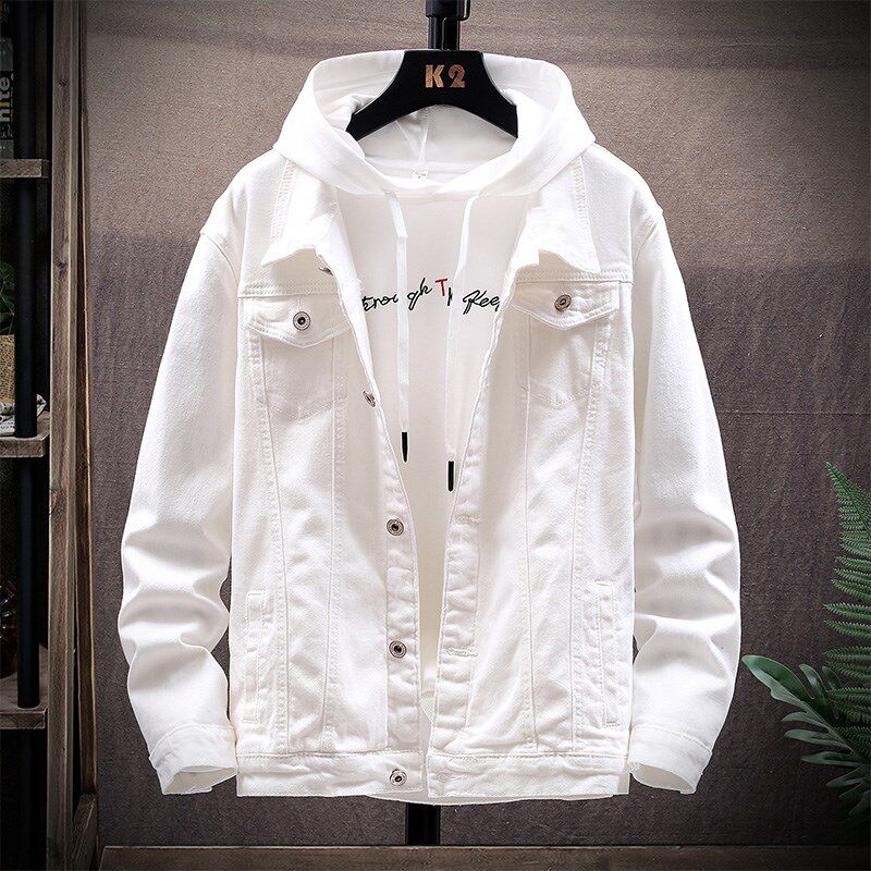 1404-3-S15-P65新款男修身进口休闲精品牛仔夹克衫男款潮b图片
