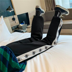 男女秋冬款新款日系针织潮收脚裤子运动714-1-M002M图片