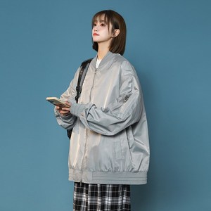 1404-1-9350-p80高品质棒球服潮流冲锋衣时尚简外套休闲百搭,赫本黑色毛呢裙搭配图片