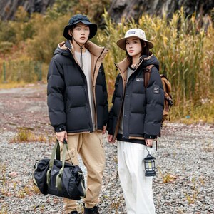 1404-2-D825—P268 高品质印花90绒羽绒服潮流时尚简约休闲百搭1图片
