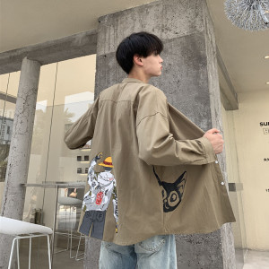 男模特新品精品纯棉火影陆飞衬衫714-3-C17-P55短袖50c装HFD图片