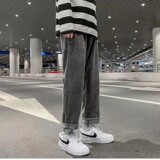 1404-2-807-P35秋季休闲破洞牛仔裤简约百搭潮巅峰，男装休闲裤，星座1404-3