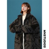 男女两面穿J加厚羊羔毛新款港风棉衣1404-2-s627-P100服，男装夹克，星座1404-3