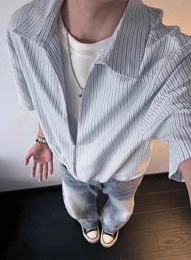 1404-H11192-P30 2026夏季新款新品夏季潮,流宽松休闲百搭潮男