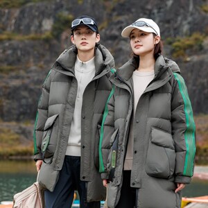 1404-2-D822—P308 高品质印花 90绒羽绒服潮流时尚简约休闲百搭1图片
