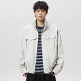 1404-2-99590-p85--2025休闲宽松平铺青少年百搭冲锋衣外套，男装夹克，星座1404-1