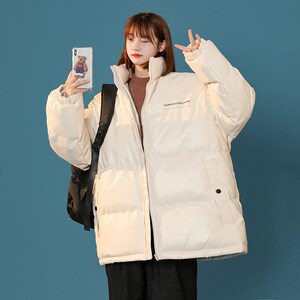1404-1-9019-p65男女加厚棉衣 新款港风外套御寒棉服图片