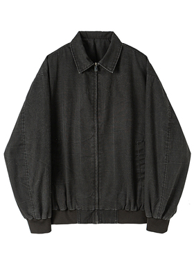 1404-1-99770-p90中性新款夹克百分百棉 港风水洗外套