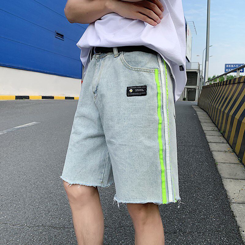 男夏新款日系日色牛仔潮流短裤精品裤子714-2-913港图片