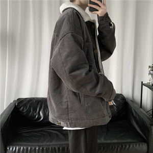 1404-3-M04-P90男装日系精致灯芯绒棉衣潮流男大码款潮好图片