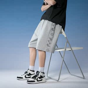 21夏季新款大码腰果花短裤宽松薄款=男女休闲714-2-063..图片