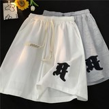 夏天潮新款青少年1404-1-dk327-p25阔腿裤子薄款短裤中裤，商品下架区，星座1404-1