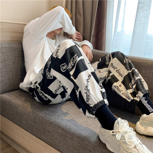 男装20秋冬女款新款日系裤子运动休闲714-1港图片
