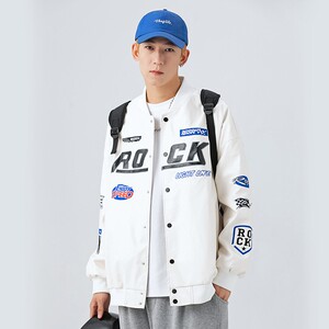 1404-1-9211-P95港风夹克外套 皮衣高品质 帅气时尚做工精细1图片