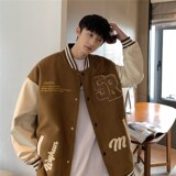 1404-2-jk01-p95-男女毛呢撞皮青少年毛巾绣夹克，男装夹克，星座1404-3
