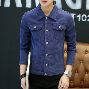 1404-2-S15-P65 新款年 男款修身休闲精品牛仔夹克潮潮x纯棉外套图片