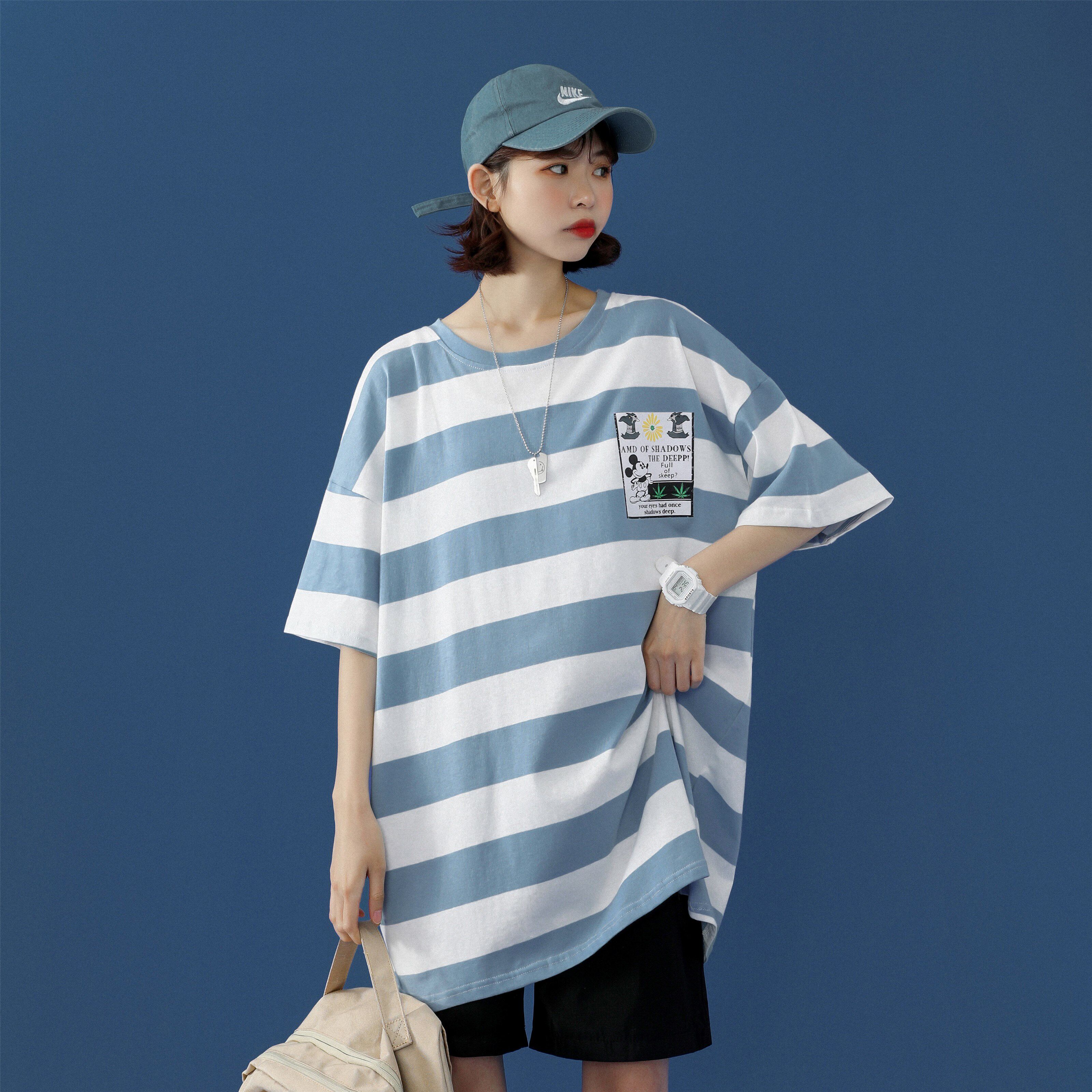 1404-1-T097-p25男女装中性风新款港风短袖纯棉夏季T恤情侣,男装T恤,星座1404-3