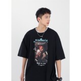 1404-2-T036-P35新款时尚精致潮流宽松短袖情侣款T恤K，男装T恤，星座1404-3