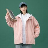 1404-2-S222-P75男女百搭新款港风夹克中性款外套休闲大码，男装夹克，星座1404-3