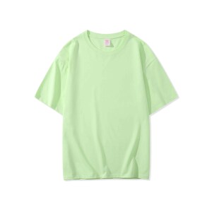 1404-2-T56-p23纯棉短袖230克 男女t恤潮牌新款宽松上衣图片