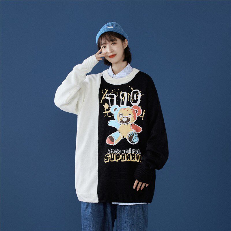 1404-2-wy02-P65男女情侣秋冬款港风日系高领休闲时尚毛衣潮,男装卫衣,星座1404-3