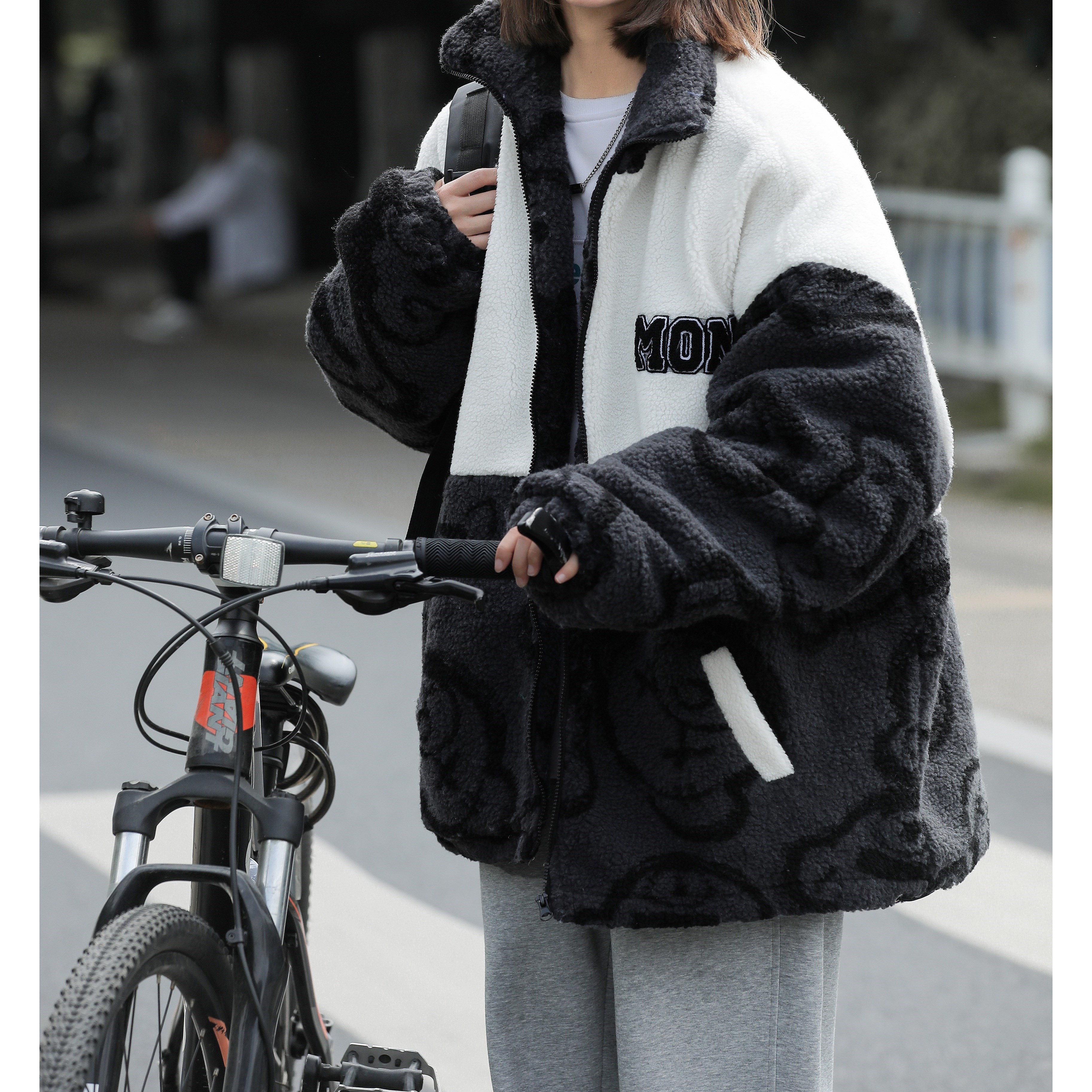男女加厚棉服港风棉休闲外套羊羔毛1404-1-9177-P95，男装棉衣，星座1404-1