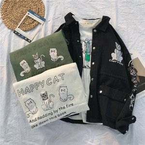 714-2-S608-加厚110男女平铺新款港风日系外套夹克款精品Nmk图片