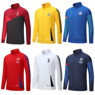 24-25巴黎足球训练服外套巴萨皇马尤文夹克出场男士运动服秋冬装