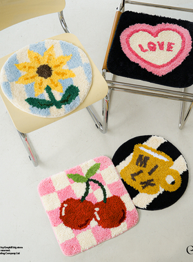 GrayHill防滑簇绒椅垫客厅汽车办公室久坐屁股垫学生防凉可爱坐垫