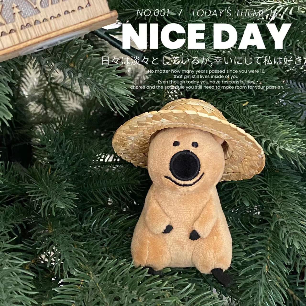 韩国代购正品 dinotaeng 袋鼠QUOKKA 柿子椒熊公仔挂件玩偶钥匙扣