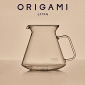 HARIO联名日本进口 新款 ORIGAMI 玻璃分享壶 品鉴壶710ml玻璃