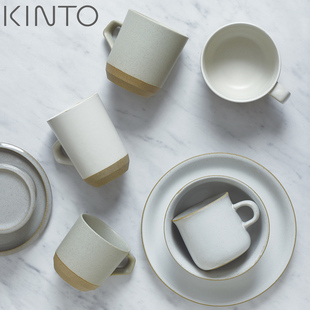 KINTO CLK日本进口陶瓷马克杯咖啡杯水杯牛奶杯 手工粗陶
