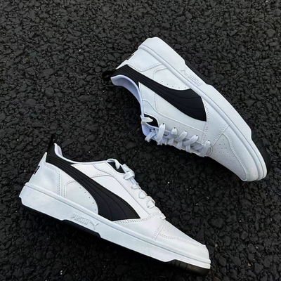 彪马板鞋拼色复古系带低帮男女