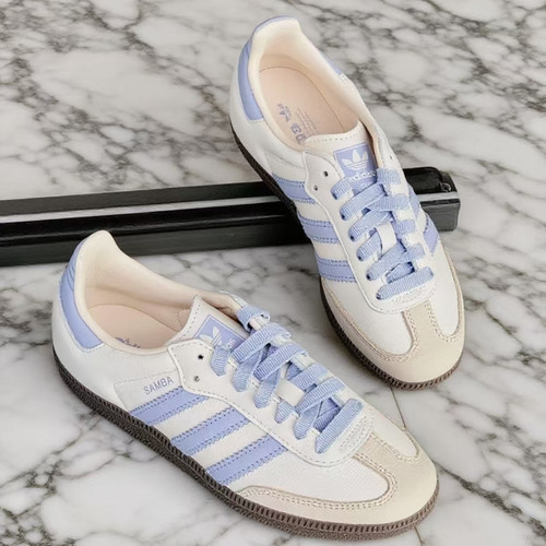 Adidas阿迪达斯三叶草SAMBA女子运动休闲德训鞋板鞋T头鞋 JI2678
