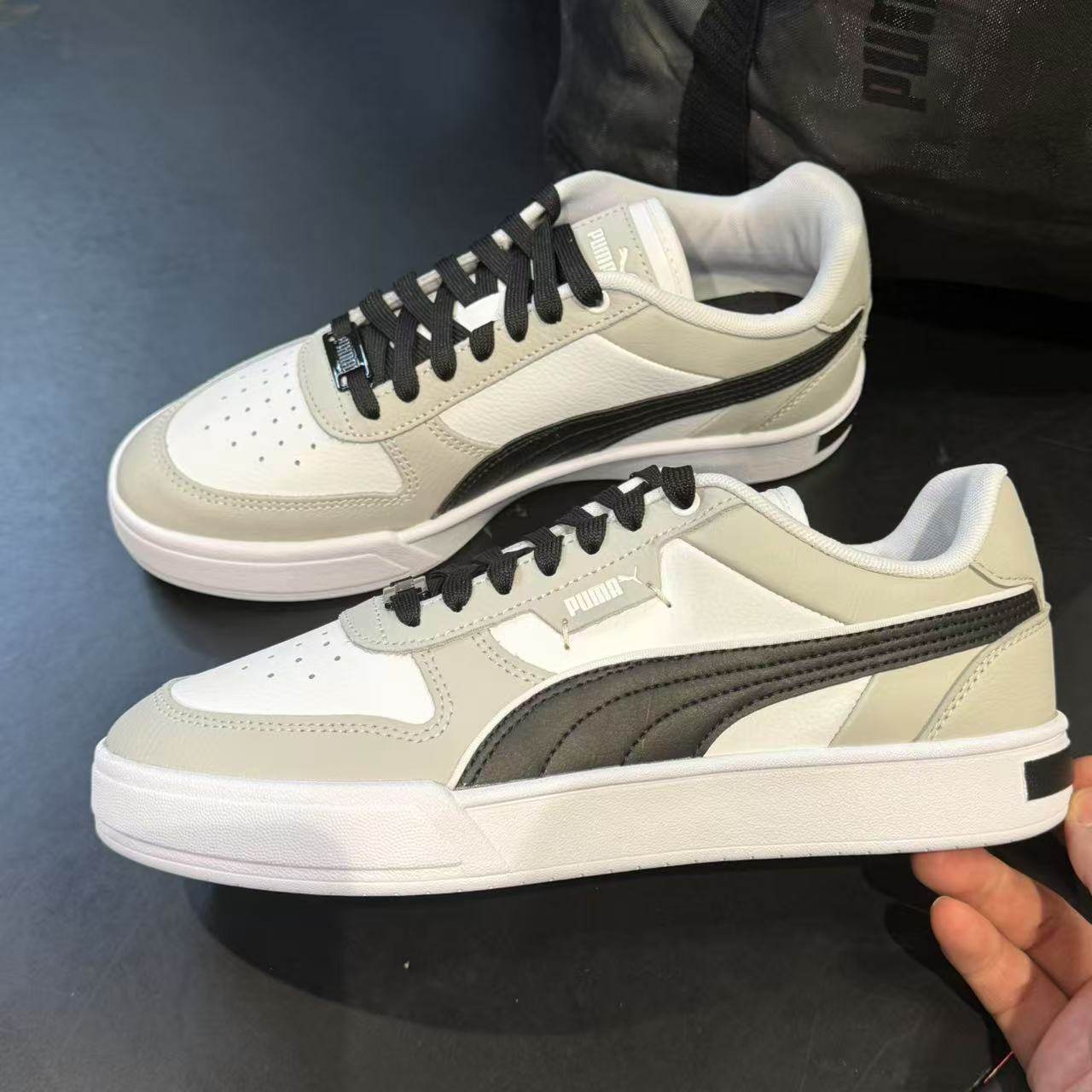 PUMA彪马  CAVEN 低帮经典复古百搭透气板鞋男女款 小白鞋 384953