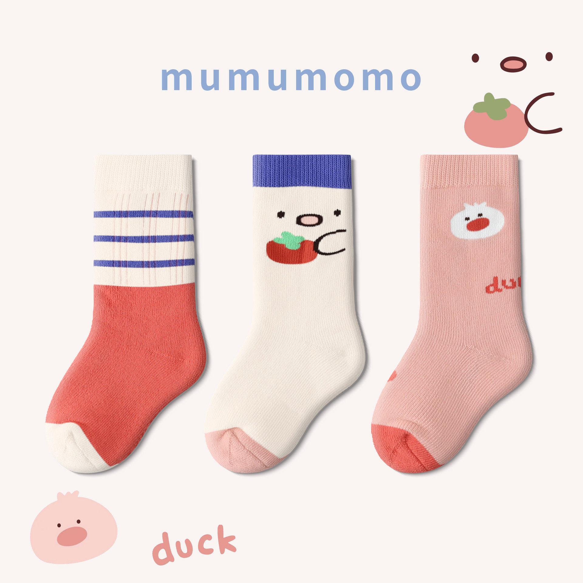 沐沐陌陌冬季加厚毛巾婴儿袜子新品中筒女童袜子纯棉卡通宝宝袜子,童装/婴儿装/亲子装,儿童袜子(0-16岁),淘宝优惠券,粉丝福利购,淘宝优惠卷