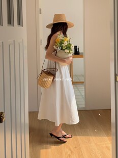 PBGAU 菜篮子度假手提包藤编草编包斜挎包 春夏小众手工编织包法式